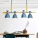 GobekUsa Sleek Dome Shade Island Pendant Light with Metallic Finish - Ideal for Dining Rooms