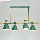 GobekUsa Sleek Dome Shade Island Pendant Light with Metallic Finish - Ideal for Dining Rooms