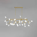 GobekUsa Sleek Firefly LED Dining Room Pendant Light with Opal Glass - Minimalist Island Chandelier