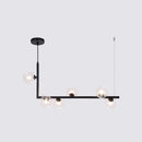 GobekUsa Sleek Glass Pendant Light for Dining Room with Hanging Island Design