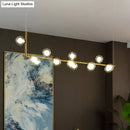 GobekUsa Sleek Glass Pendant Light for Dining Room with Hanging Island Design