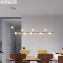 GobekUsa Sleek Glass Pendant Light for Dining Room with Hanging Island Design