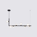GobekUsa Sleek Glass Pendant Light for Dining Room with Hanging Island Design