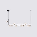 GobekUsa Sleek Glass Pendant Light for Dining Room with Hanging Island Design
