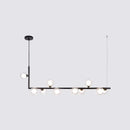 GobekUsa Sleek Glass Pendant Light for Dining Room with Hanging Island Design