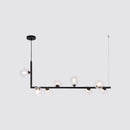 GobekUsa Sleek Glass Pendant Light for Dining Room with Hanging Island Design