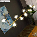GobekUsa Sleek Glass Pendant Light for Dining Room with Hanging Island Design