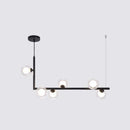 GobekUsa Sleek Glass Pendant Light for Dining Room with Hanging Island Design