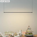 GobekUsa Sleek Metal Black LED Pendant Lamp for Stylish Island Table