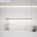 GobekUsa Sleek Metal Black LED Pendant Lamp for Stylish Island Table