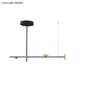 GobekUsa Sleek Metal Crossed Line Island Light - Simplicity 3 Heads