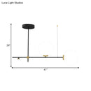 GobekUsa Sleek Metal Crossed Line Island Light - Simplicity 3 Heads