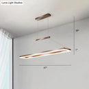 GobekUsa Sleek Metal Island Ceiling LED Pendant Light for Dining Room - Simplicity and Style