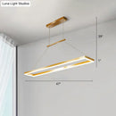 GobekUsa Sleek Metal Island Ceiling LED Pendant Light for Dining Room - Simplicity and Style