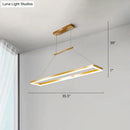 GobekUsa Sleek Metal Island Ceiling LED Pendant Light for Dining Room - Simplicity and Style