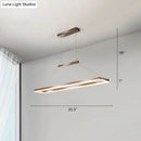 GobekUsa Sleek Metal Island Ceiling LED Pendant Light for Dining Room - Simplicity and Style