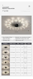 GobekUsa Sleek Nordic LED Chandelier for Modern Home