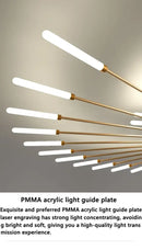 GobekUsa Sleek Nordic LED Chandelier for Modern Home