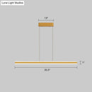 GobekUsa Sleek Triangle Island Light: Aluminum LED Hanging Lamp for Restaurants