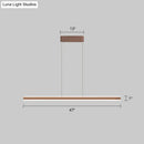 GobekUsa Sleek Triangle Island Light: Aluminum LED Hanging Lamp for Restaurants