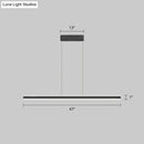 GobekUsa Sleek Triangle Island Light: Aluminum LED Hanging Lamp for Restaurants