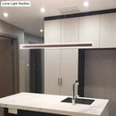 GobekUsa Sleek Triangle Island Light: Aluminum LED Hanging Lamp for Restaurants