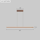 GobekUsa Sleek Triangle Island Light: Aluminum LED Hanging Lamp for Restaurants