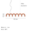 GobekUsa Sleek U-Shaped Chandelier for Bedroom and Kitchen