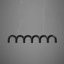 GobekUsa Sleek U-Shaped Chandelier for Bedroom and Kitchen