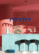 GobekUsa Sleek U-Shaped Chandelier for Bedroom and Kitchen