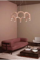GobekUsa Sleek U-Shaped Chandelier for Bedroom and Kitchen