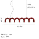GobekUsa Sleek U-Shaped Chandelier for Bedroom and Kitchen