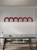 GobekUsa Sleek U-Shaped Chandelier for Bedroom and Kitchen