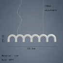 GobekUsa Sleek U-Shaped Chandelier for Bedroom and Kitchen