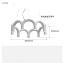GobekUsa Sleek U-Shaped Chandelier for Bedroom and Kitchen
