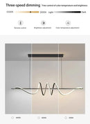 GobekUsa Sleek Wavy Pendant Lights for Dining Room