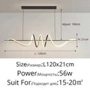 GobekUsa Sleek Wavy Pendant Lights for Dining Room