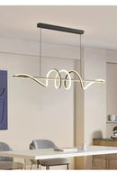 GobekUsa Sleek Wavy Pendant Lights for Dining Room