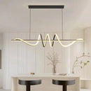 GobekUsa Sleek Wavy Pendant Lights for Dining Room