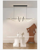 GobekUsa Sleek Wavy Pendant Lights for Dining Room