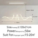 GobekUsa Sleek Wavy Pendant Lights for Dining Room