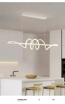 GobekUsa Sleek Wavy Pendant Lights for Dining Room
