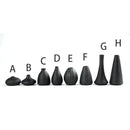 Matte black ceramic small vase elegant japanese living room decor by Decorbites