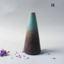 Matte black ceramic small vase elegant japanese living room decor by Decorbites