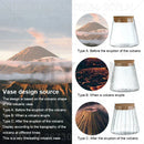 GobekUsa Small Transparent Glass Vase for Home Decor