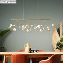 GobekUsa Smoke Grey Glass Firefly Hanging Lamp - 27-Light Island Lighting Fixture for Dining Room