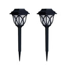 Black lattice solar lawn lights – garden path lighting by Decorbites