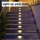 Modern black solar led outdoor stair lights with sun sensor by Decorbites