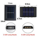 Modern matte black solar led wall light garden pathway lamp by Decorbites
