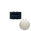 Modern black rectangular solar led outdoor wall lights garden patio by Decorbites